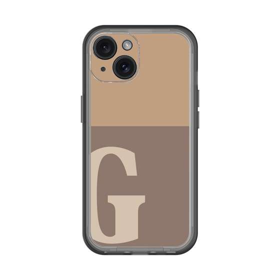 Slim Protection Premium Case［ オリジナル - initial two tone - G brown ］