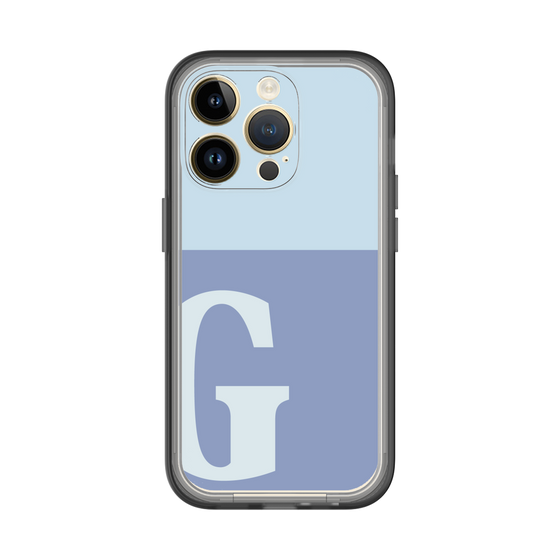 Slim Protection Premium Case［ オリジナル - initial two tone - G blue ］