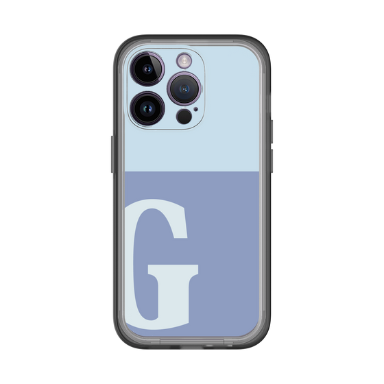 Slim Protection Premium Case［ オリジナル - initial two tone - G blue ］