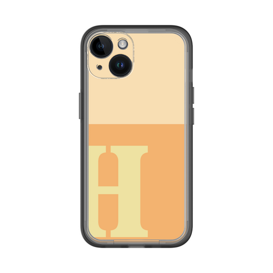 Slim Protection Premium Case［ オリジナル - initial two tone - H orange ］