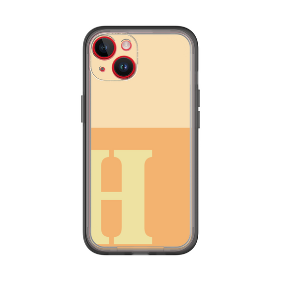 Slim Protection Premium Case［ オリジナル - initial two tone - H orange ］