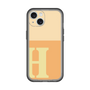 Slim Protection Premium Case［ オリジナル - initial two tone - H orange ］