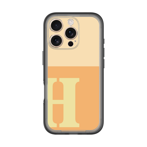 Slim Protection Premium Case［ オリジナル - initial two tone - H orange ］