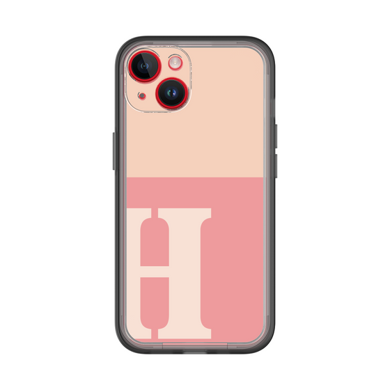 Slim Protection Premium Case［ オリジナル - initial two tone - H pink ］
