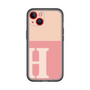 Slim Protection Premium Case［ オリジナル - initial two tone - H pink ］