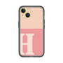 Slim Protection Premium Case［ オリジナル - initial two tone - H pink ］