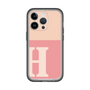 Slim Protection Premium Case［ オリジナル - initial two tone - H pink ］