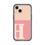 Slim Protection Premium Case［ オリジナル - initial two tone - H pink ］