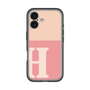 Slim Protection Premium Case［ オリジナル - initial two tone - H pink ］