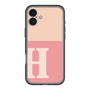 Slim Protection Premium Case［ オリジナル - initial two tone - H pink ］