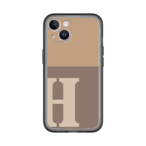 Slim Protection Premium Case［ オリジナル - initial two tone - H brown ］