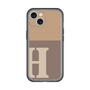Slim Protection Premium Case［ オリジナル - initial two tone - H brown ］