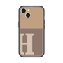 Slim Protection Premium Case［ オリジナル - initial two tone - H brown ］