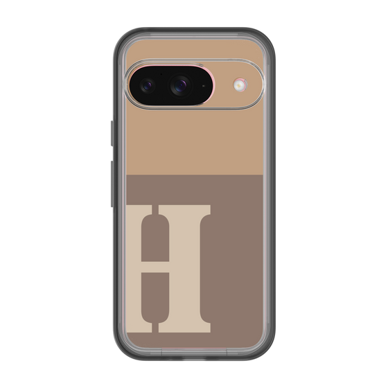 Slim Protection Premium Case［ オリジナル - initial two tone - H brown ］