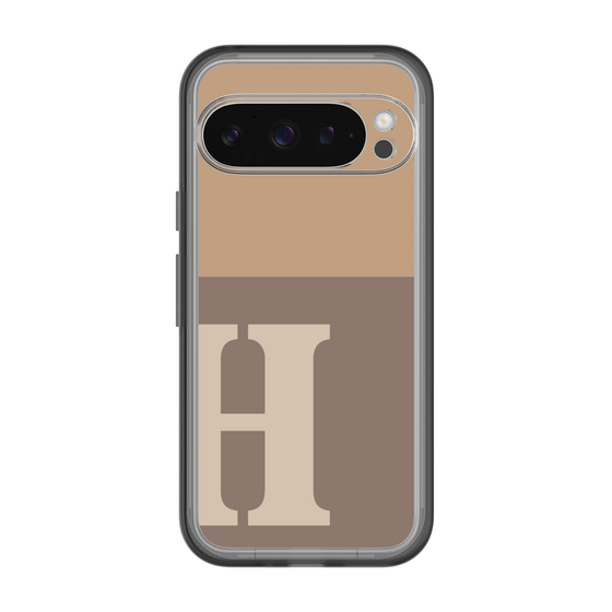 Slim Protection Premium Case［ オリジナル - initial two tone - H brown ］