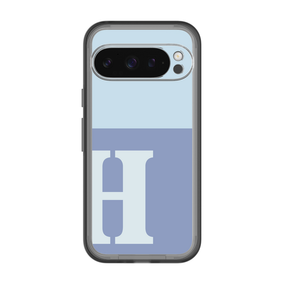 Slim Protection Premium Case［ オリジナル - initial two tone - H blue ］
