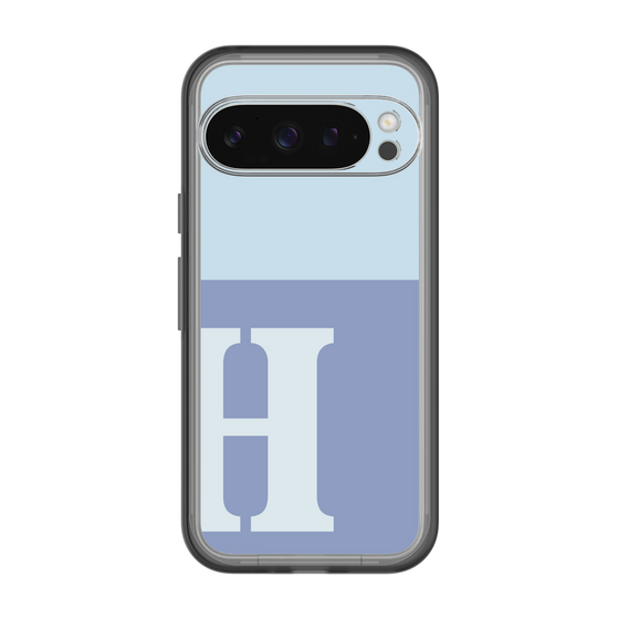 Slim Protection Premium Case［ オリジナル - initial two tone - H blue ］