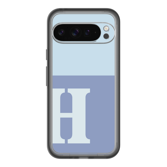 Slim Protection Premium Case［ オリジナル - initial two tone - H blue ］