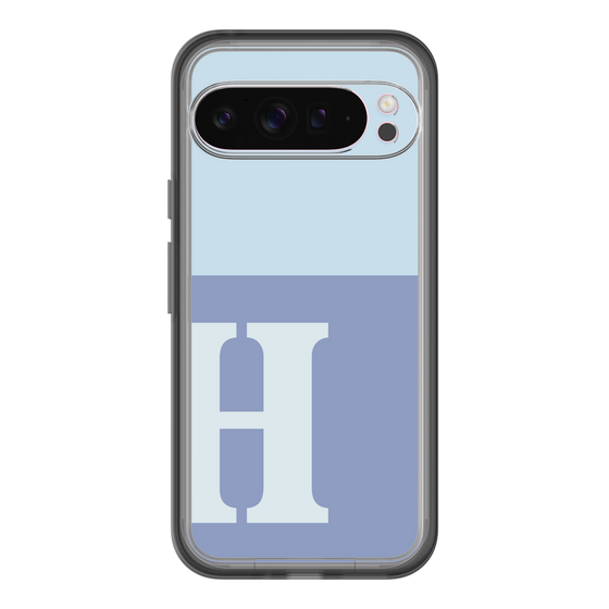 Slim Protection Premium Case［ オリジナル - initial two tone - H blue ］