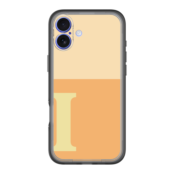 Slim Protection Premium Case［ オリジナル - initial two tone - I orange ］