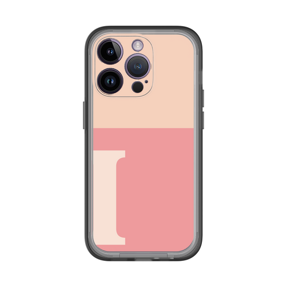 Slim Protection Premium Case［ オリジナル - initial two tone - I pink ］