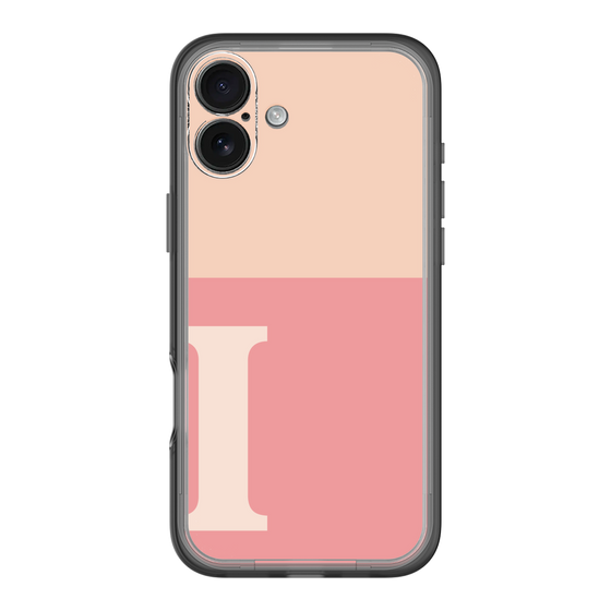 Slim Protection Premium Case［ オリジナル - initial two tone - I pink ］
