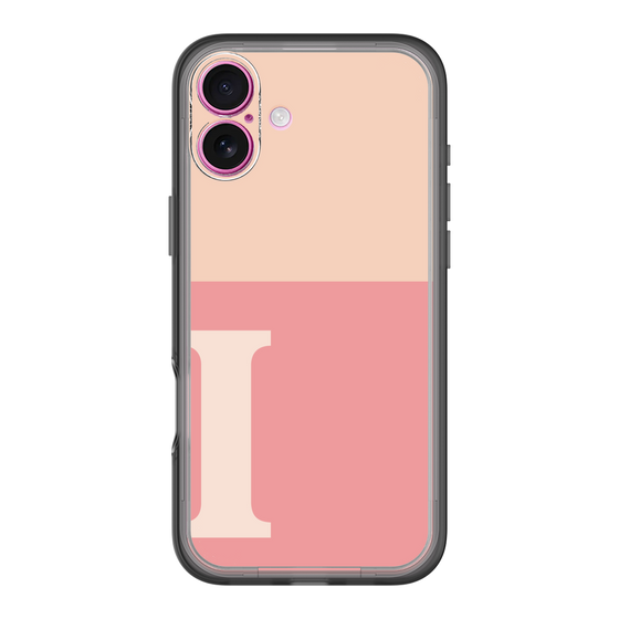 Slim Protection Premium Case［ オリジナル - initial two tone - I pink ］
