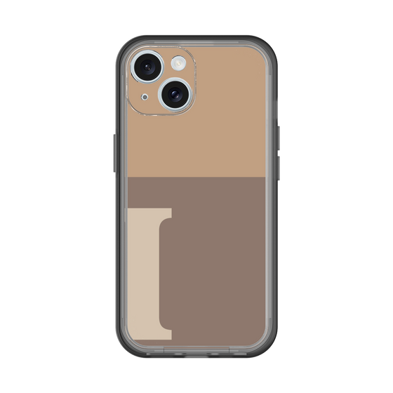Slim Protection Premium Case［ オリジナル - initial two tone - I brown ］