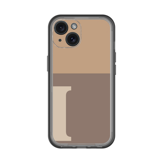 Slim Protection Premium Case［ オリジナル - initial two tone - I brown ］