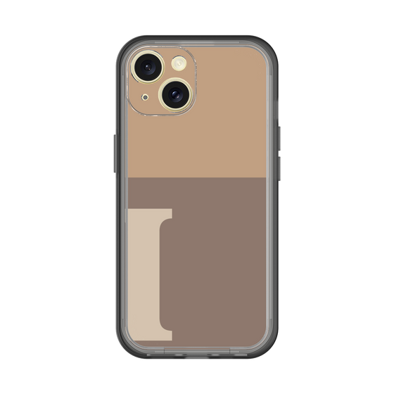Slim Protection Premium Case［ オリジナル - initial two tone - I brown ］