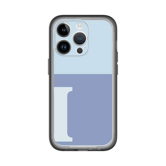 Slim Protection Premium Case［ オリジナル - initial two tone - I blue ］