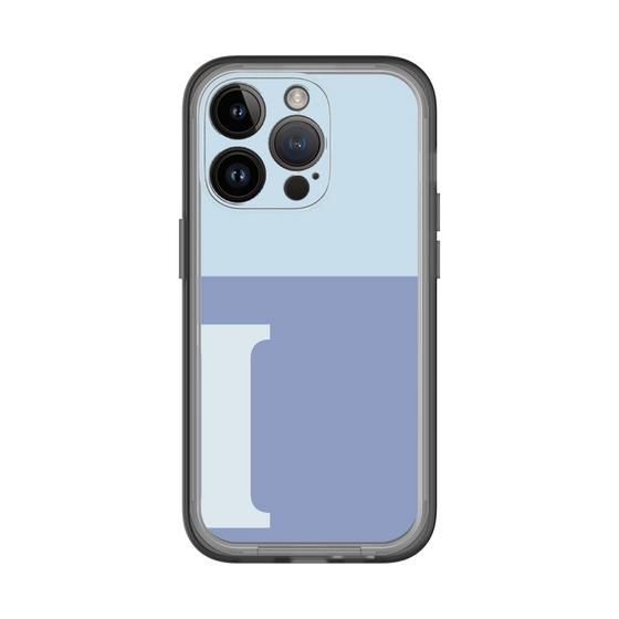 Slim Protection Premium Case［ オリジナル - initial two tone - I blue ］
