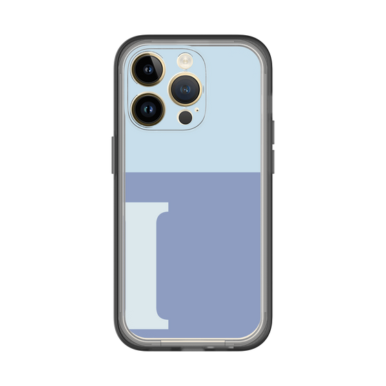 Slim Protection Premium Case［ オリジナル - initial two tone - I blue ］