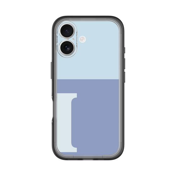 Slim Protection Premium Case［ オリジナル - initial two tone - I blue ］