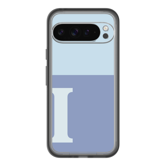 Slim Protection Premium Case［ オリジナル - initial two tone - I blue ］