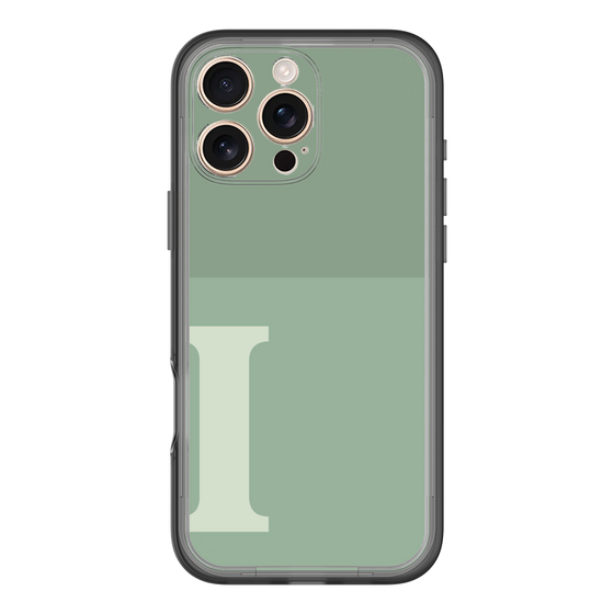 Slim Protection Premium Case［ オリジナル - initial two tone - I green ］