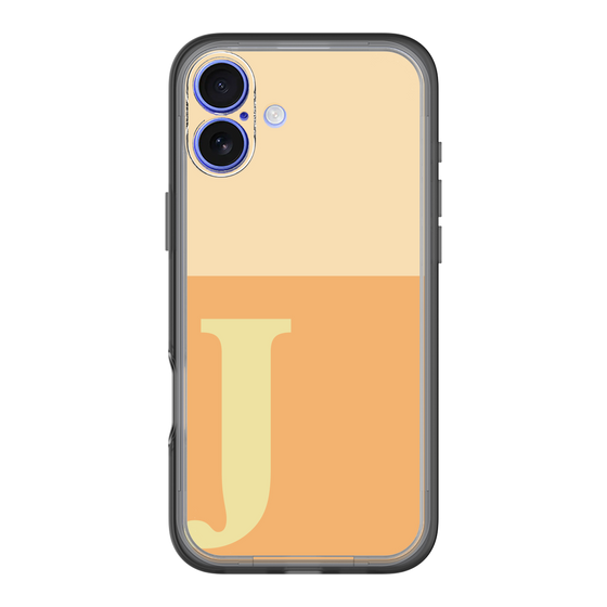 Slim Protection Premium Case［ オリジナル - initial two tone - J orange ］