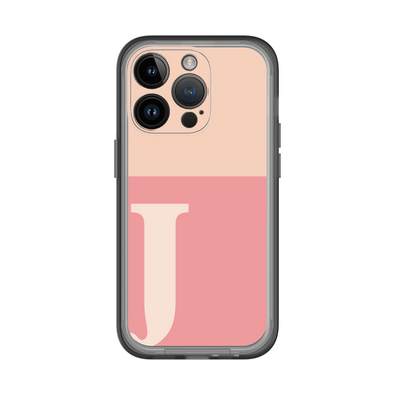 Slim Protection Premium Case［ オリジナル - initial two tone - J pink ］
