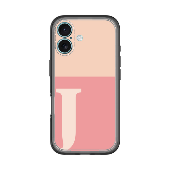 Slim Protection Premium Case［ オリジナル - initial two tone - J pink ］