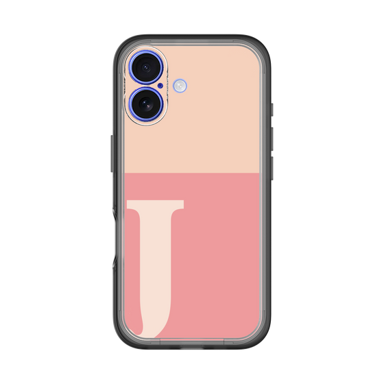 Slim Protection Premium Case［ オリジナル - initial two tone - J pink ］