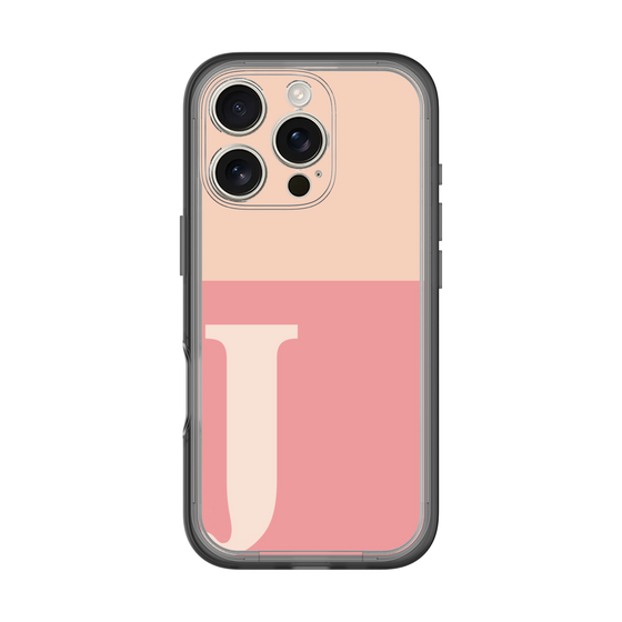 Slim Protection Premium Case［ オリジナル - initial two tone - J pink ］