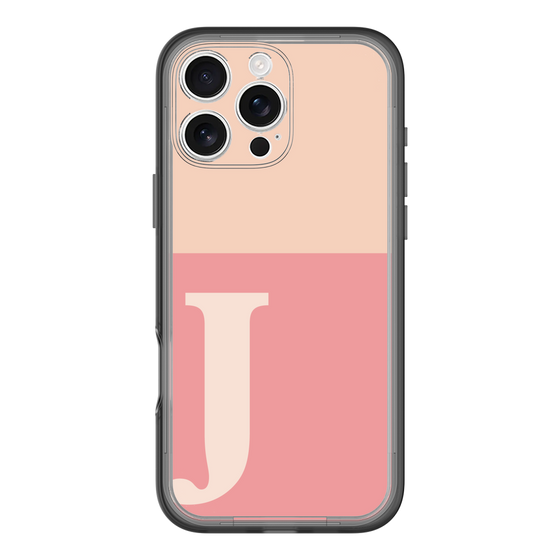 Slim Protection Premium Case［ オリジナル - initial two tone - J pink ］