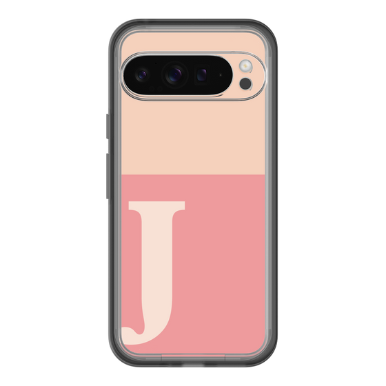 Slim Protection Premium Case［ オリジナル - initial two tone - J pink ］