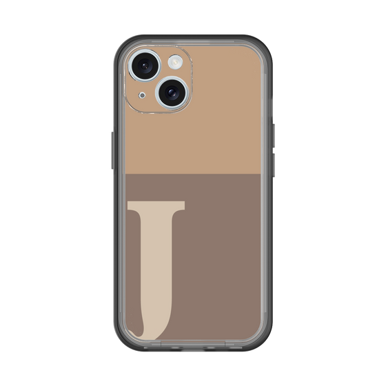 Slim Protection Premium Case［ オリジナル - initial two tone - J brown ］