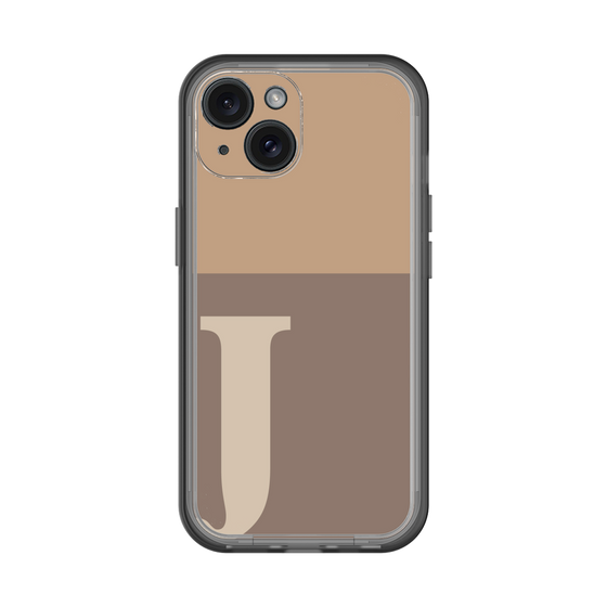 Slim Protection Premium Case［ オリジナル - initial two tone - J brown ］