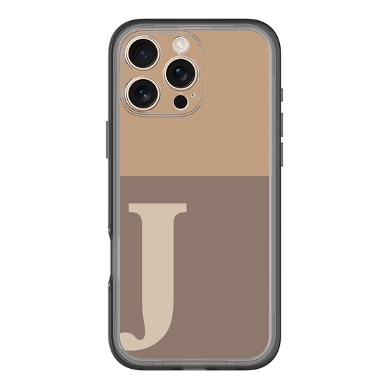 Slim Protection Premium Case［ オリジナル - initial two tone - J brown ］