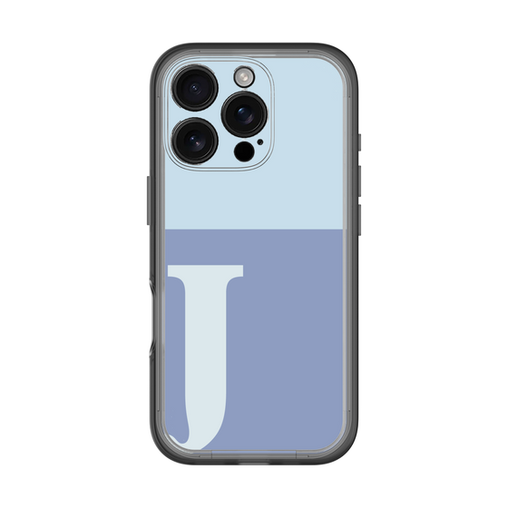 Slim Protection Premium Case［ オリジナル - initial two tone - J blue ］