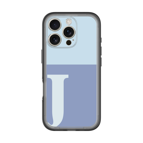 Slim Protection Premium Case［ オリジナル - initial two tone - J blue ］