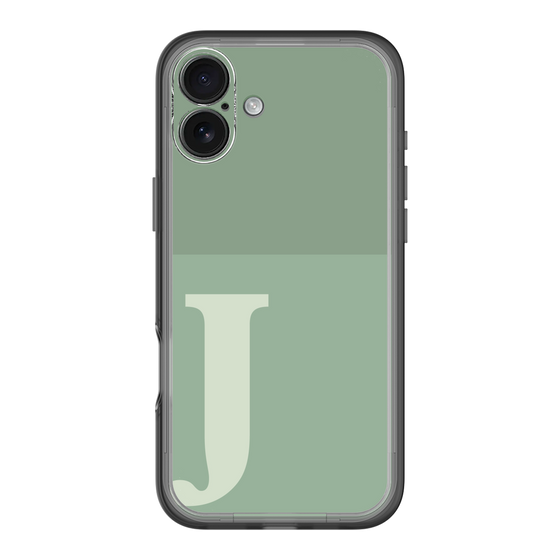 Slim Protection Premium Case［ オリジナル - initial two tone - J green ］
