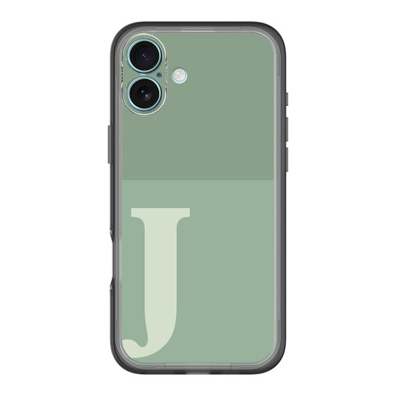 Slim Protection Premium Case［ オリジナル - initial two tone - J green ］